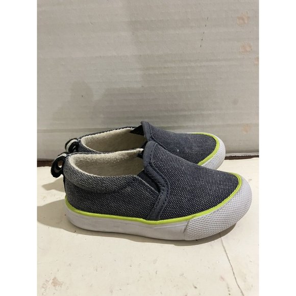 CAT & JACK TARGET  TODDLER BOY'S SIZE 5 BLUE SLIP ON SNEAKERS boat SHOES - Picture 5 of 8